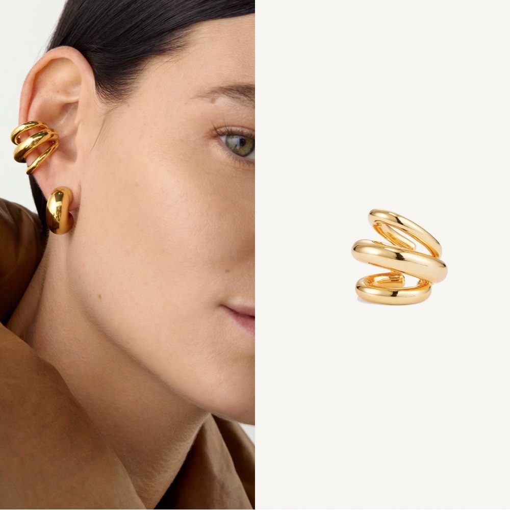 NWT | Jenny Bird Tome Triple Ear Cuff Gold